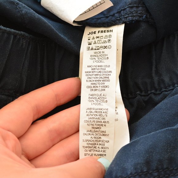 Joe Fresh Navy Drawstring Pants - Picture 5 of 5